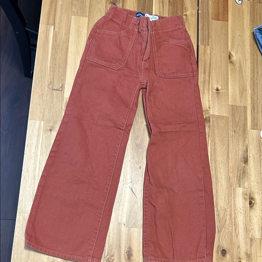 Old Navy Rust colored jeans - adjustable waist
